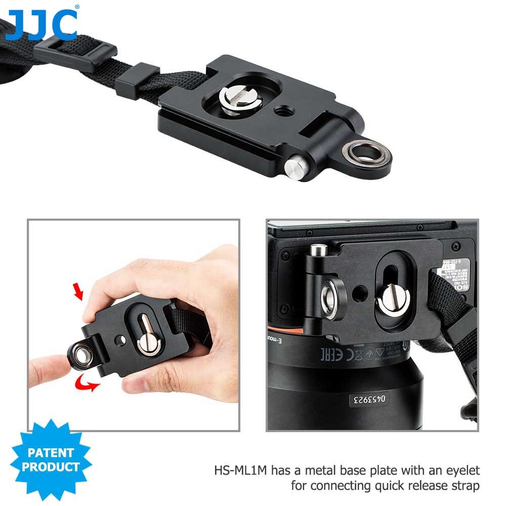 Jjc kamera hand handledsrem snabbkoppling tillbehör för canon eos r rp ra  r3 r5 r6 m50 mark ii  m6 mark ii  m50 m100 m6 m3 m10