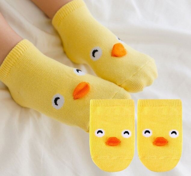 Baby Girls Socks Cotton Cartoon Little Children Cute Socks for Kids Boys Non-Slip Floor Socks Breathable Socks