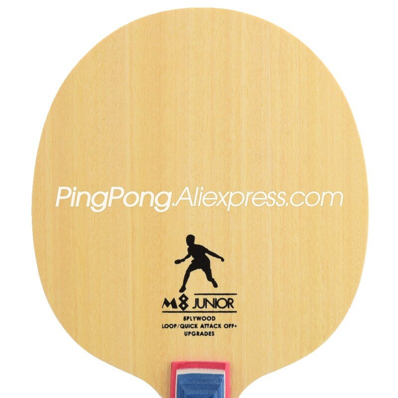 SANWEI M8 Tischtennis Klinge (5 Lage Holz, Freies Runde Tasche & Rand Band) SANWEI Schläger Klingeln Pong Schläger