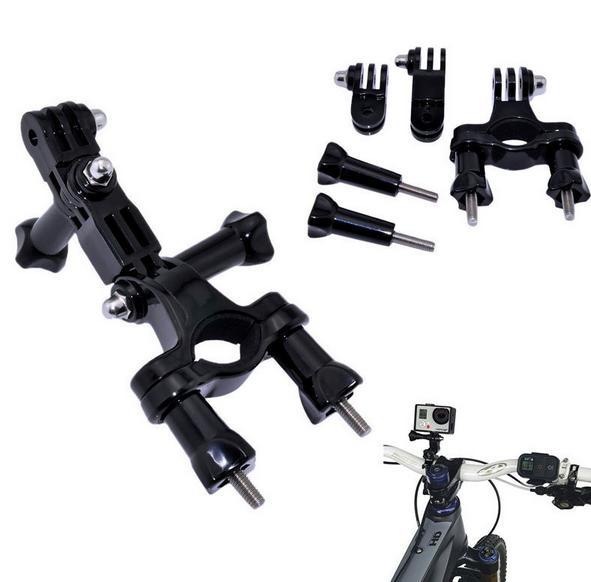 Bike Motorcycle Handlebar Seatpost Pole Mount&3Way Adjustable Pivot Arm for Gopro Hero 7 2 3 3+ xiaomi yi SJ4000 SJ5000 Camera