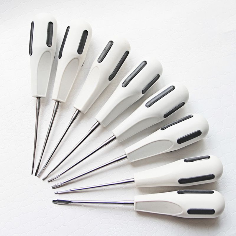 8Pcs Tand Extractie Liften Kit Dental Minimaal Invasieve Tang Roestvrij Staal