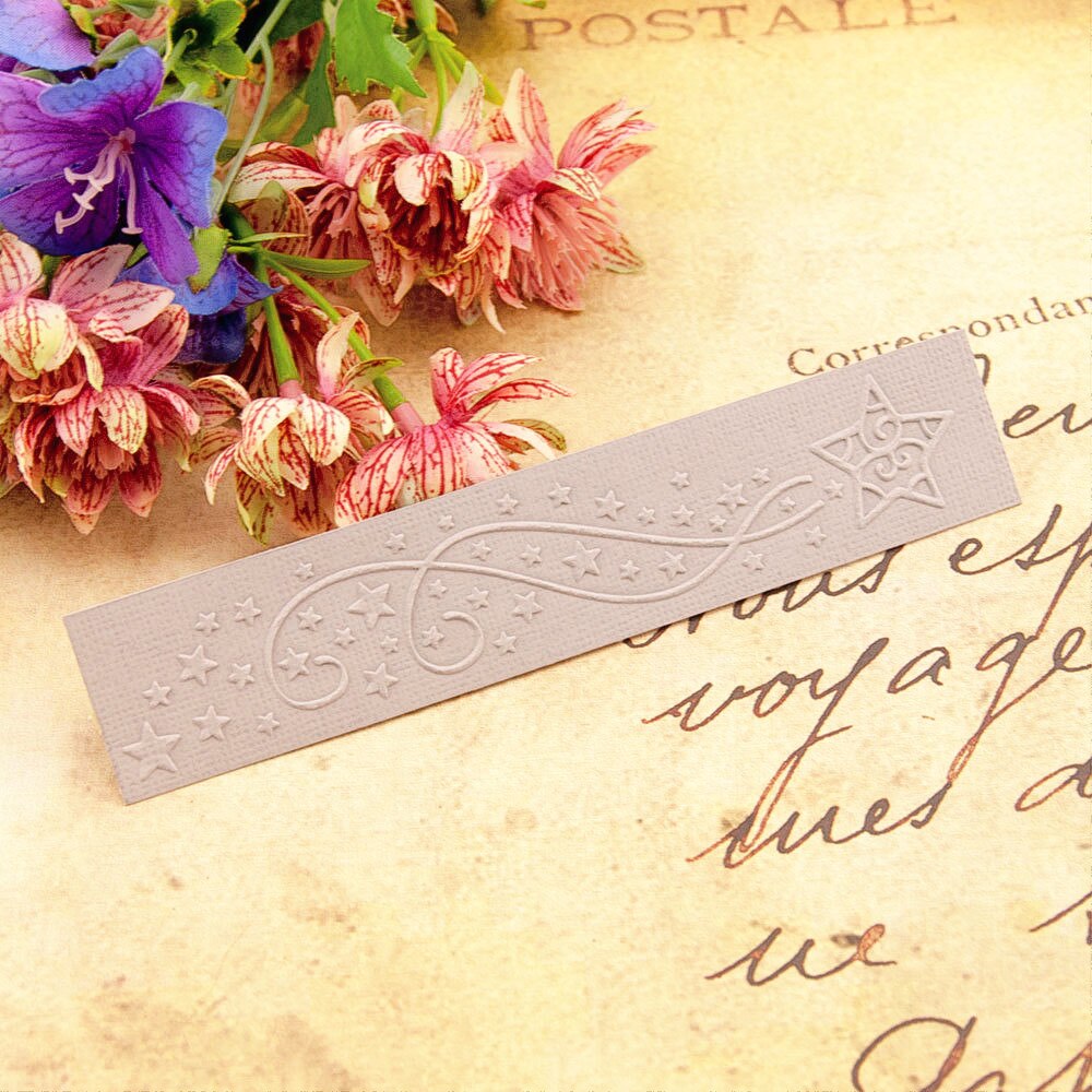 15*3CM Easter plastic little stars template craft card making paper card album wedding decoration Embossing folders