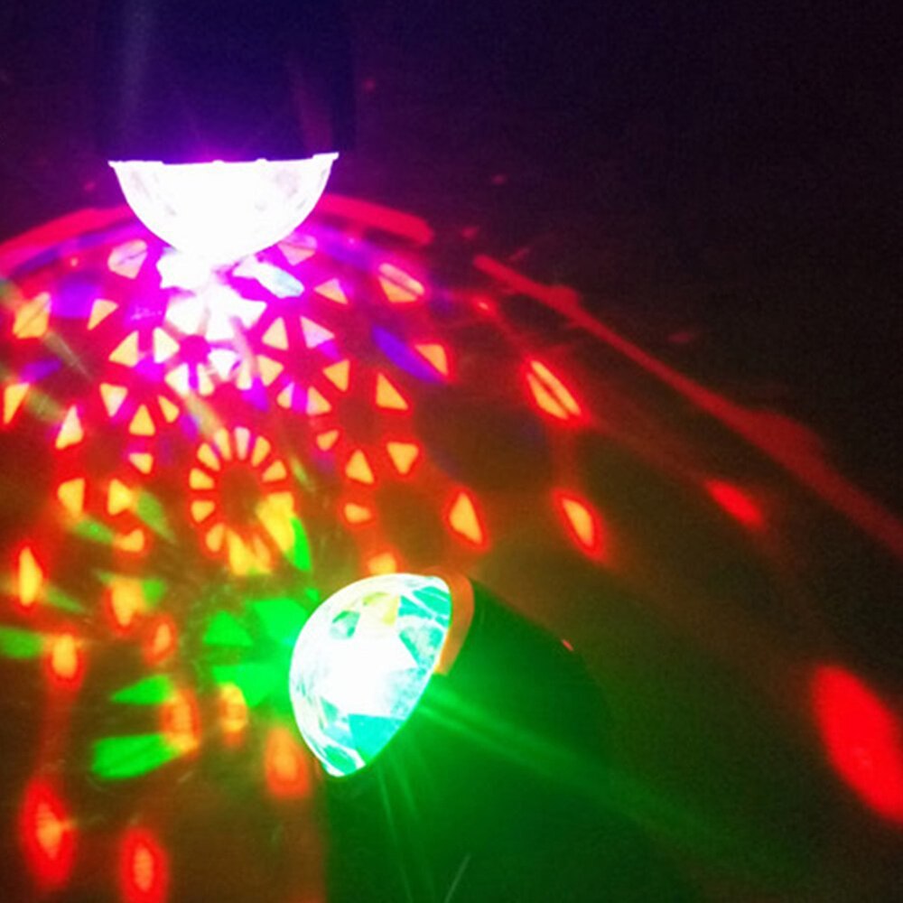 Dc dj valolava disco valot strobe party efekti valaistus ääniohjaus 3w rgb mini pallolamppu ktv kodin koristeluun