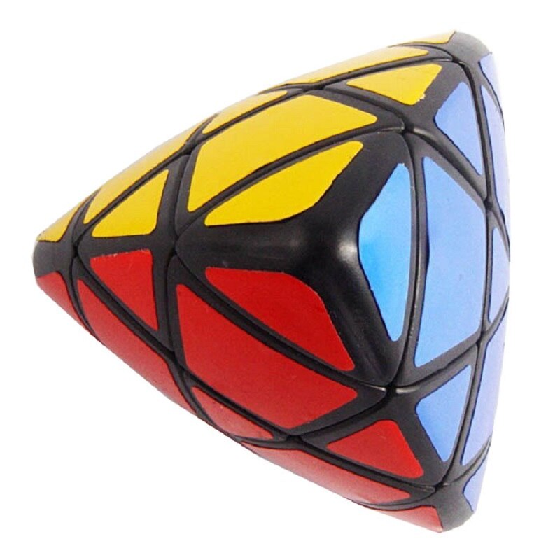 Lanlan Mastermorphix Magic Cube Puzzle Black And White With 4 Colors Stickers