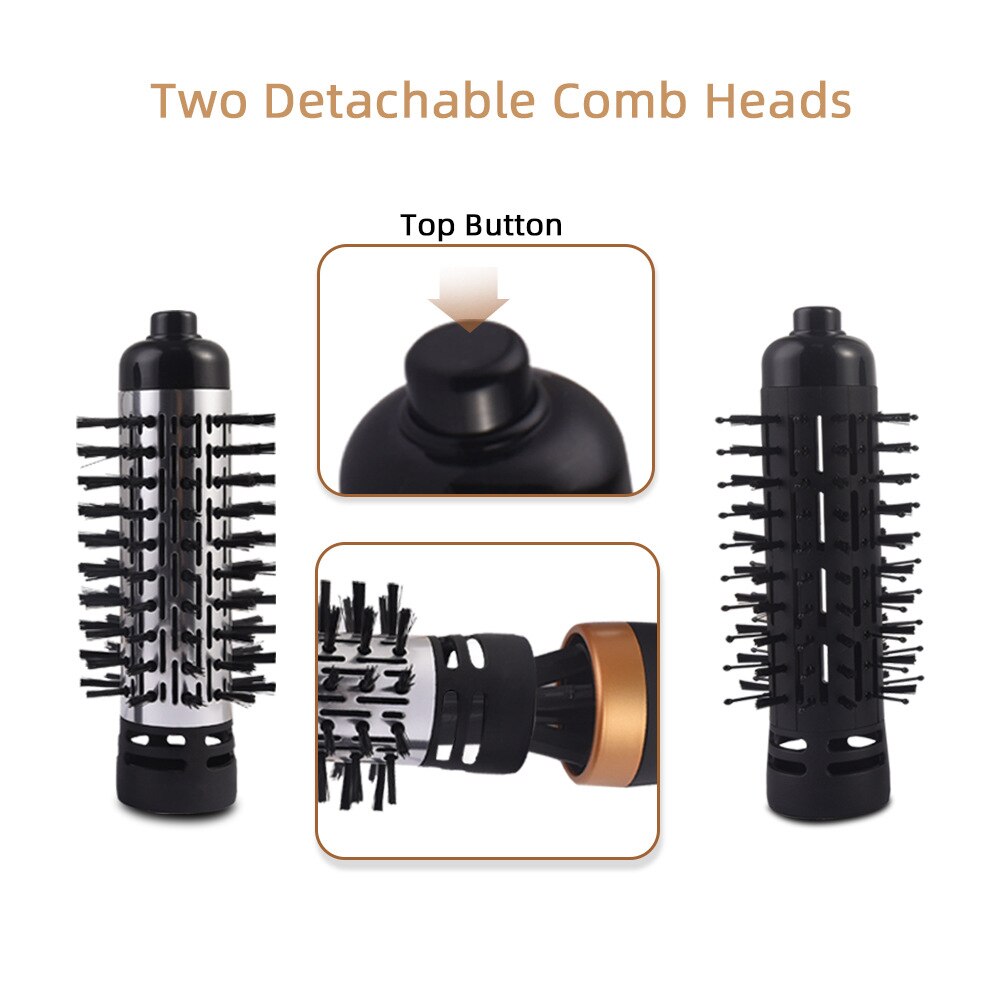 Brosse ionique Anti-brûlure DSP, petit sèche-cheveux, peigne chauffant, lisseur, double usage, sèche-cheveux