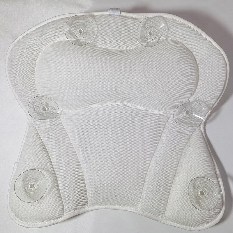 Cuscino Da Bagno In Rete 3D Con Ventose - Ergonomico E Antiscivolo Per Vasca Idromassaggio
