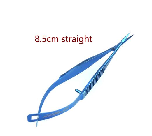 Tandsaks i titanium/rustfrit stål, oftalmologiske instrumenter til øjenkirurgi, 12.5cm hornhindesakse: Sort og rød