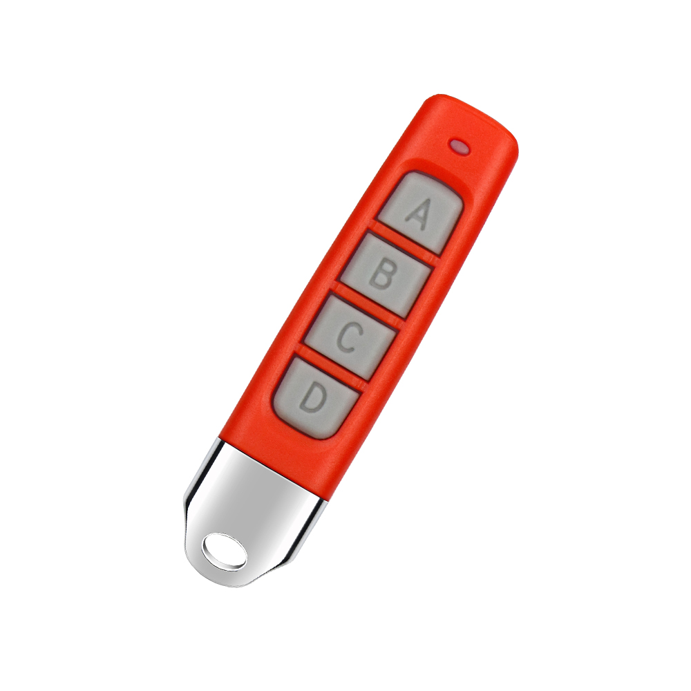 Universal 433MHz Electric Gate Remote Control Self-copying Garage command RF Wireless Duplicator Clone Code Learning code 433.92: Red