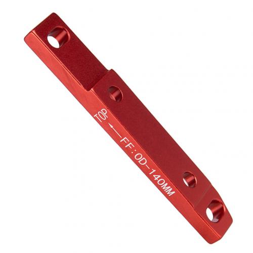 MTB Mountain Bike Ultralight Front Disc Brake Flat Mount Adapter Bracket for 140/160mm Aluminium Alloy Mount Bicycle Adaptor: FF140 Red