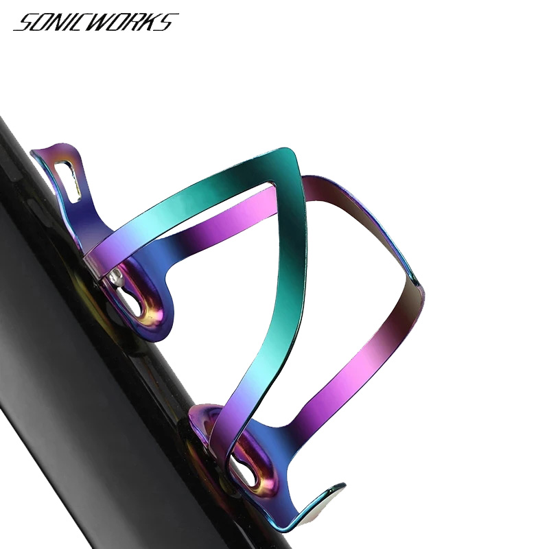 Fahrrad Flasche Halfter Radfahren Fahrrad Aluminium Legierung Leichte Trinken Wasser Flasche Gestell Reiten Bunte Wasserkocher Halfter Halterung