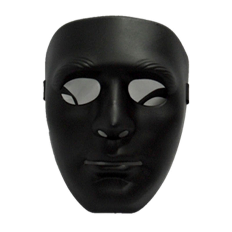 Masque facial blanc pour homme, accessoire de danse mécanique, style hip-hop épais, protection vibrato: GRAY