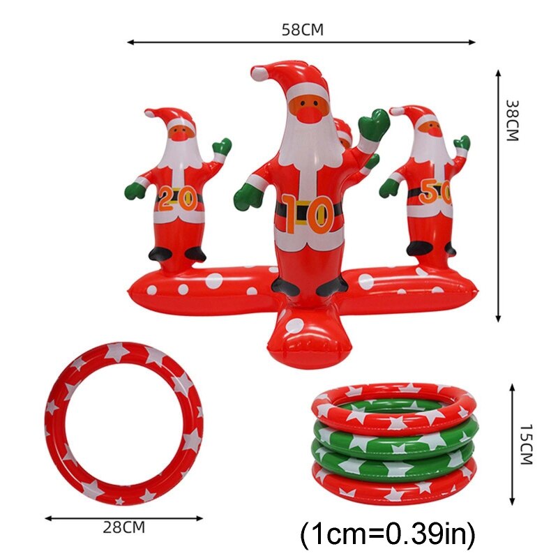 Kinder Ring-werfen Spielzeug Aufblasbare Weihnachten Baum Santa Claus Werfen Spiel Spielzeug Kinder Werfen Ausbildung Requisiten Weihnachten