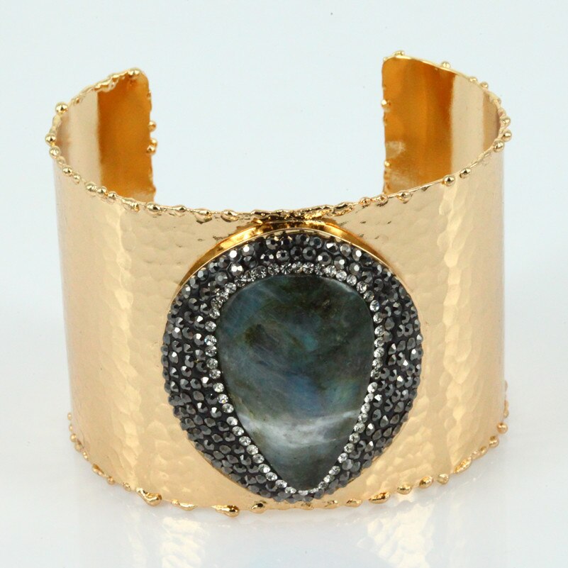 Mode Slangenhuid Bangle Charm Vrouwen Manchet Armband met Strass Trinket Steen Geopend Armband voor Sieraden: model 6