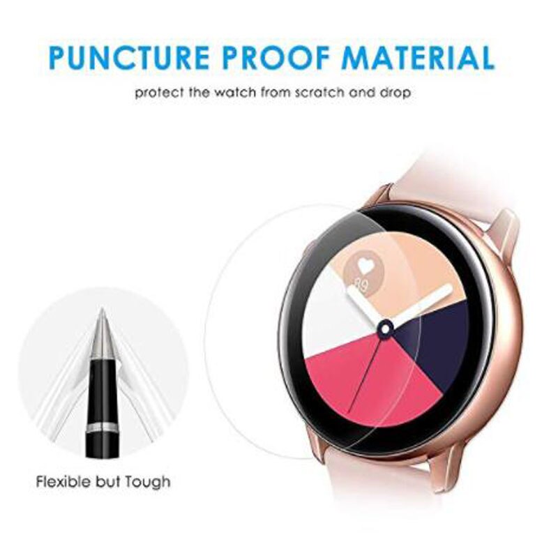 Hydrogel Soft Protective Film Guard For Samsung Galaxy Watch Active 2 40mm/44mm Active2 SmartWatch Screen Protector Full Cover