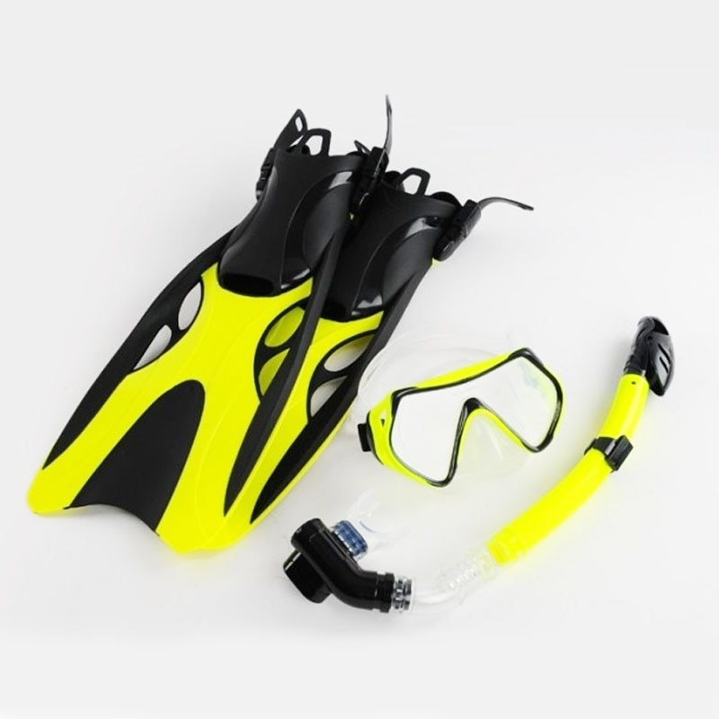 scuba Diving mask adult Swimming Fins with snorkel tube set long Snorkeling shoes monofin Equipment Diving Flippers