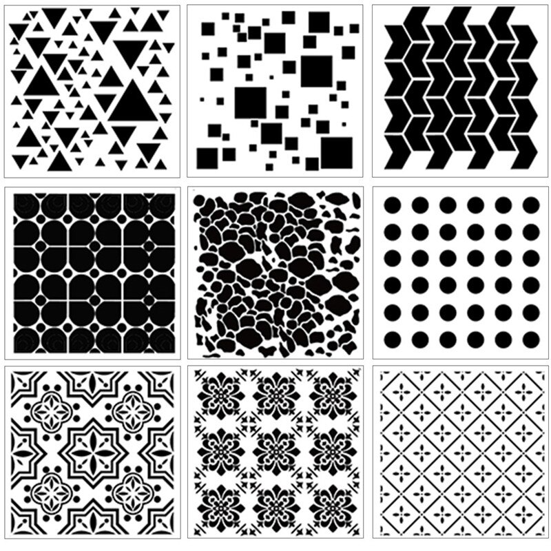 Many Styles Beautiful Stencils for DIY Scrapbooking Plastic Handmade Template Photo Album Cake Tools Diary Decor