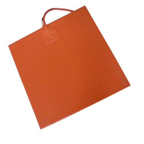 Élément chauffant électrique Flexible en caoutchouc Silicone | 350x350mm 220v 450w avec adhésif NTC 100K