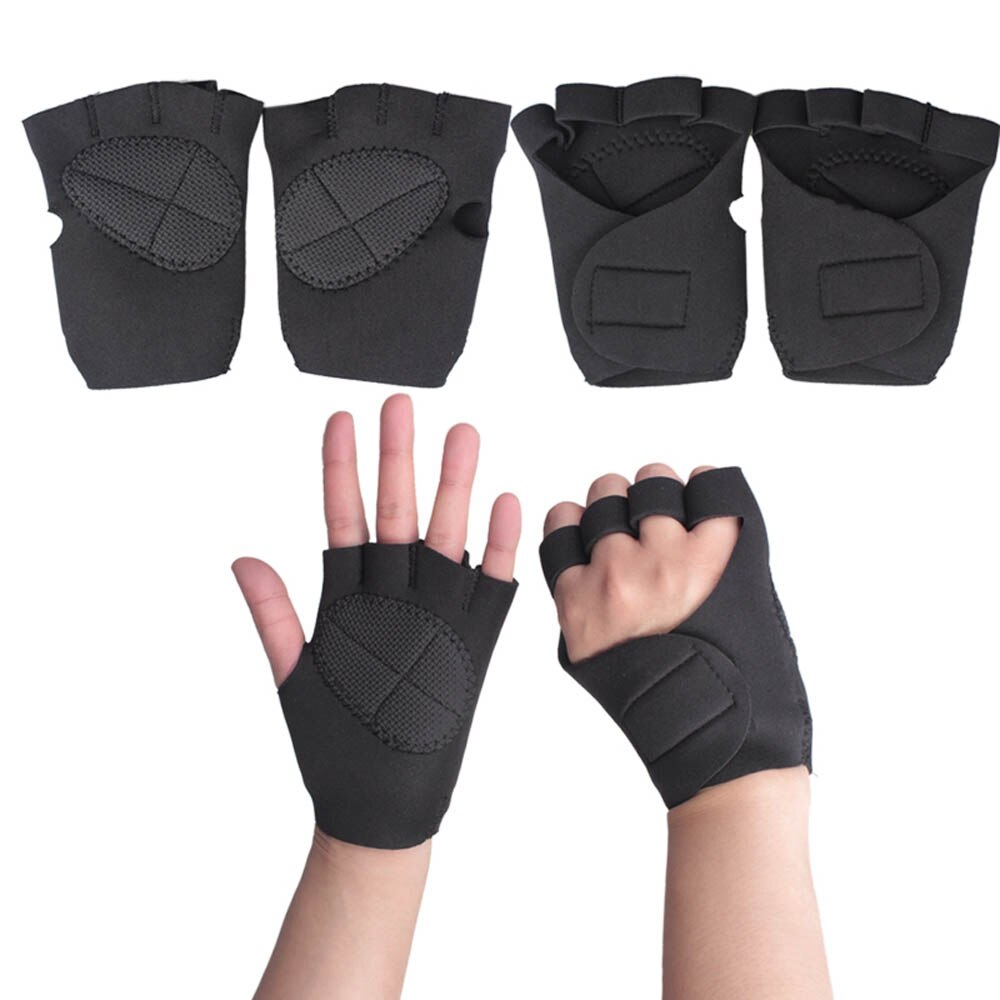 1 Paar Neopreen Gewichtheffen Handschoenen Fitness Sport Gym Workout Oefening Gewichtheffen Roeien Training Handschoenen Mannen Vrouwen Handschoenen