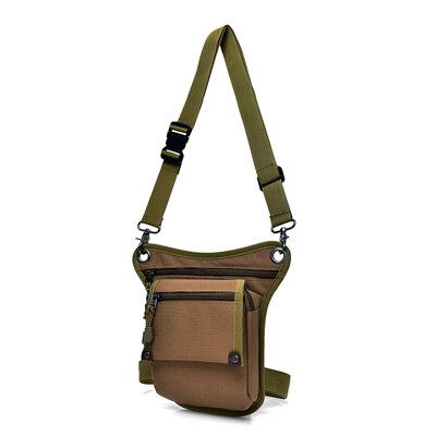 DIDA BEAR-riñonera de lona para hombre, bolso de pierna para el trabajo, bandolera multifunción, color negro y caqui, novedad de: Coffee