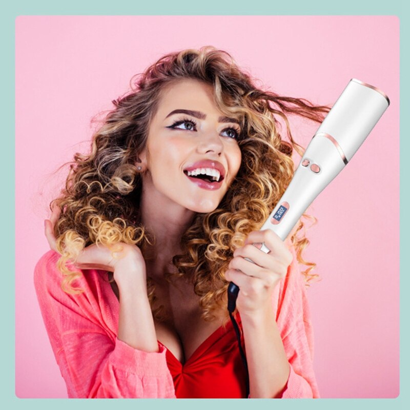 Curling Iron Rotating Curling Iron Quick and Lasting Styling Curling Iron Electric Curling Iron