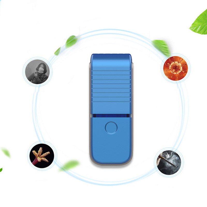 Mini Ozone Generator Air Purifier USB Rechargeable Small Space Clear Odor Formaldehyde Second-hand Smoke Necklace Air Purifier