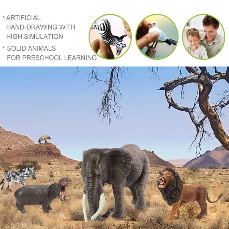 Lifelike wild animals Shaped Toys Realistic Motion Simulation Animal Model for Kids