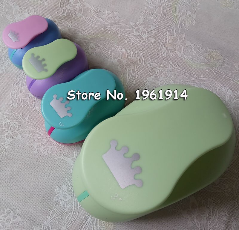 4PCS (3",1.5",1",5/8") Circle craft punch set cortador de papel de scrapbook school paper foam Round hole punches