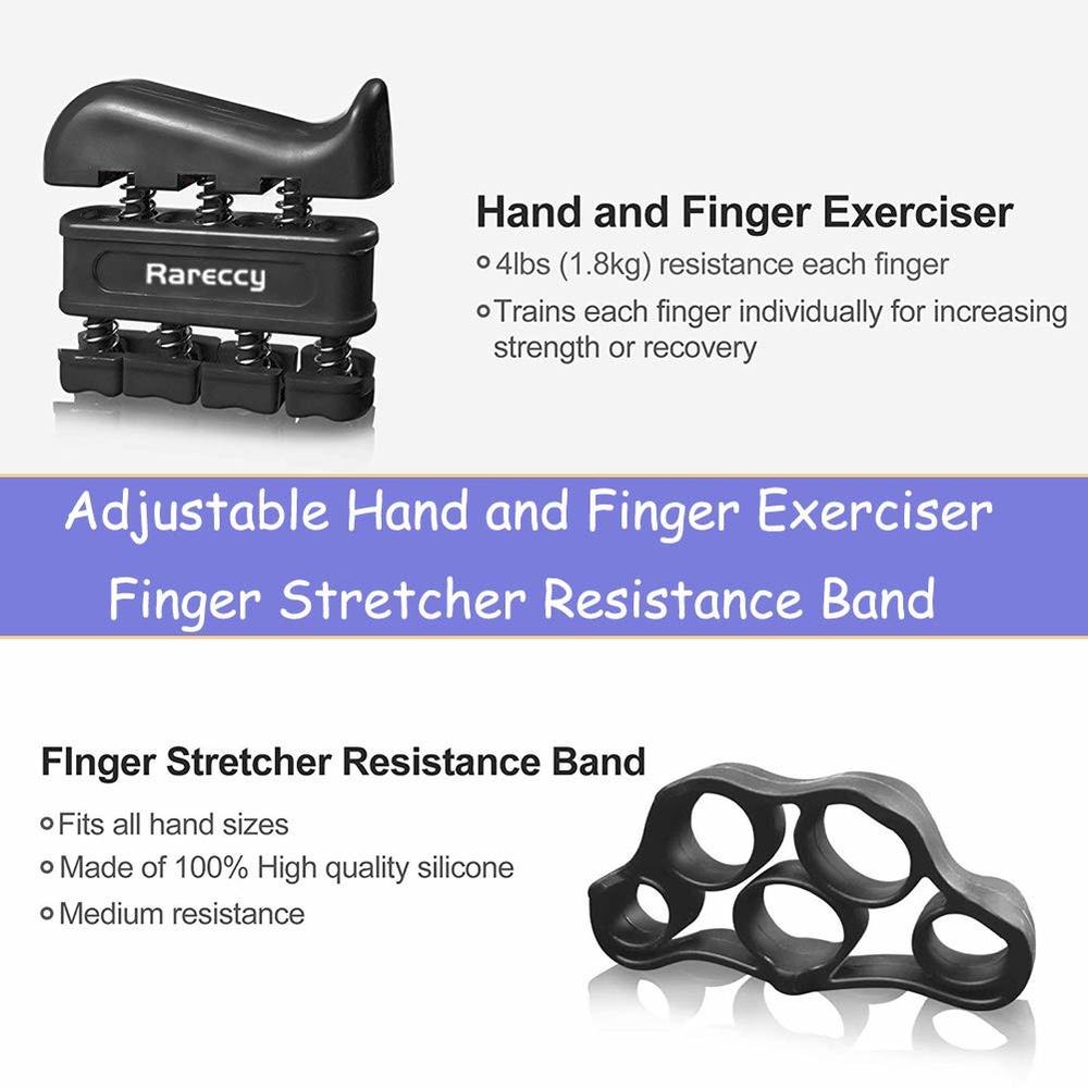 5PC adjustable hand grip strengthener Fitness carpal expander Finger forearm muscle recovery heavy trainer exercise equipment