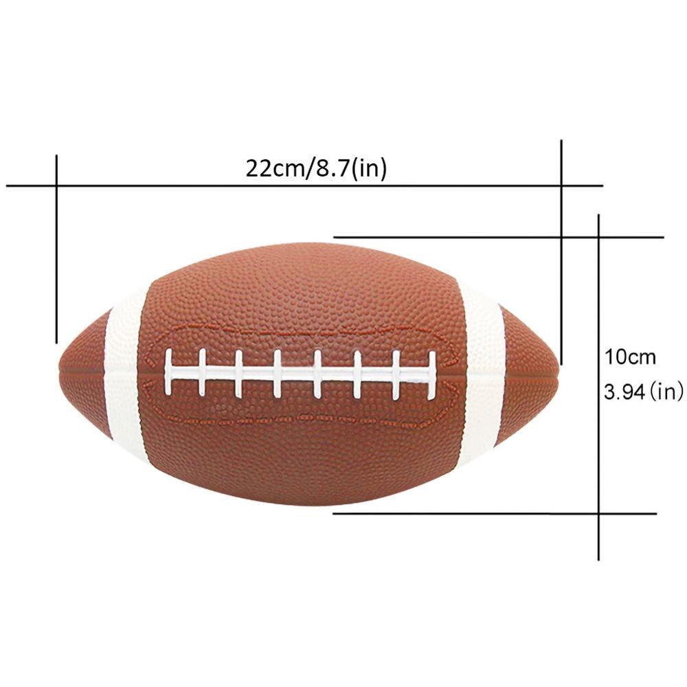 1pc de la PU suave balón de Rugby de espuma marrón Anti-estrés Rugby fútbol pelota de juguete adiestramiento al aire libre fútbol americano para aliviar el estrés