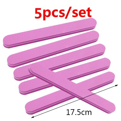 Nail File Nail Buffer 100/180 Sandpaper Nails Sanding Blocks Grinding Polishing Pedicure Manicure Care Nail Tools: 5pcs m144