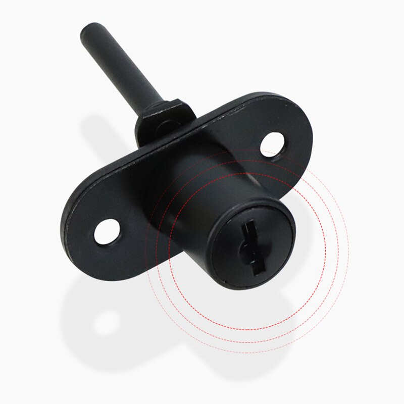 Drawer Push Lock Sliding Door Showcase Cupboard Cabinet Locks Window Security Chain Furniture Hardware With 2 Keys