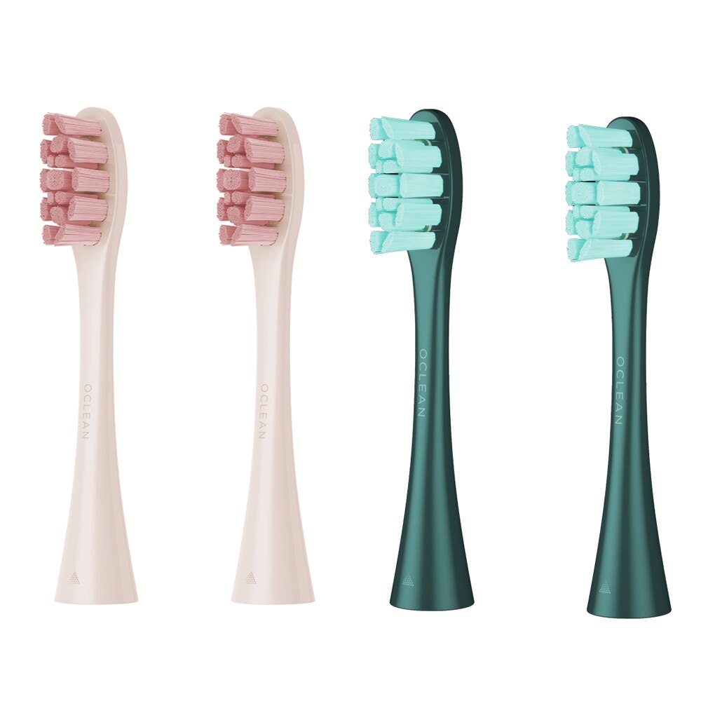 Oclean X Pro/ X / One/ ZI-cabezales de repuesto para cepillo de dientes eléctrico, Sónico, automático, Limpieza Profunda, 2 uds.: 2PC Pink and Green