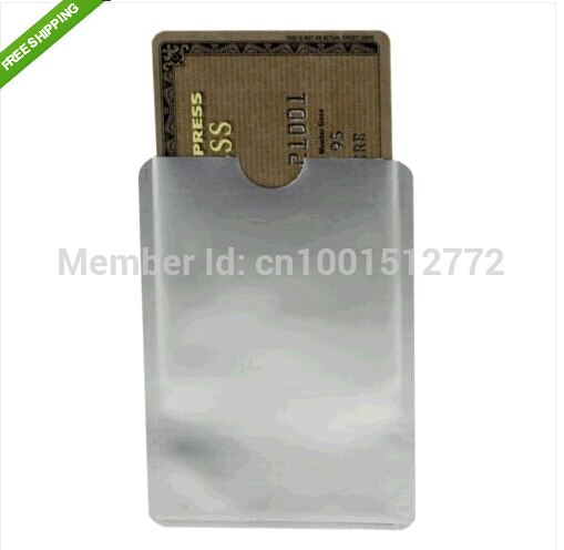100 stks Anti Scan RFID Blokkeren Mouw voor Creditcard om uw Identiteit ATM Debit Contactloze ID Protector blocker