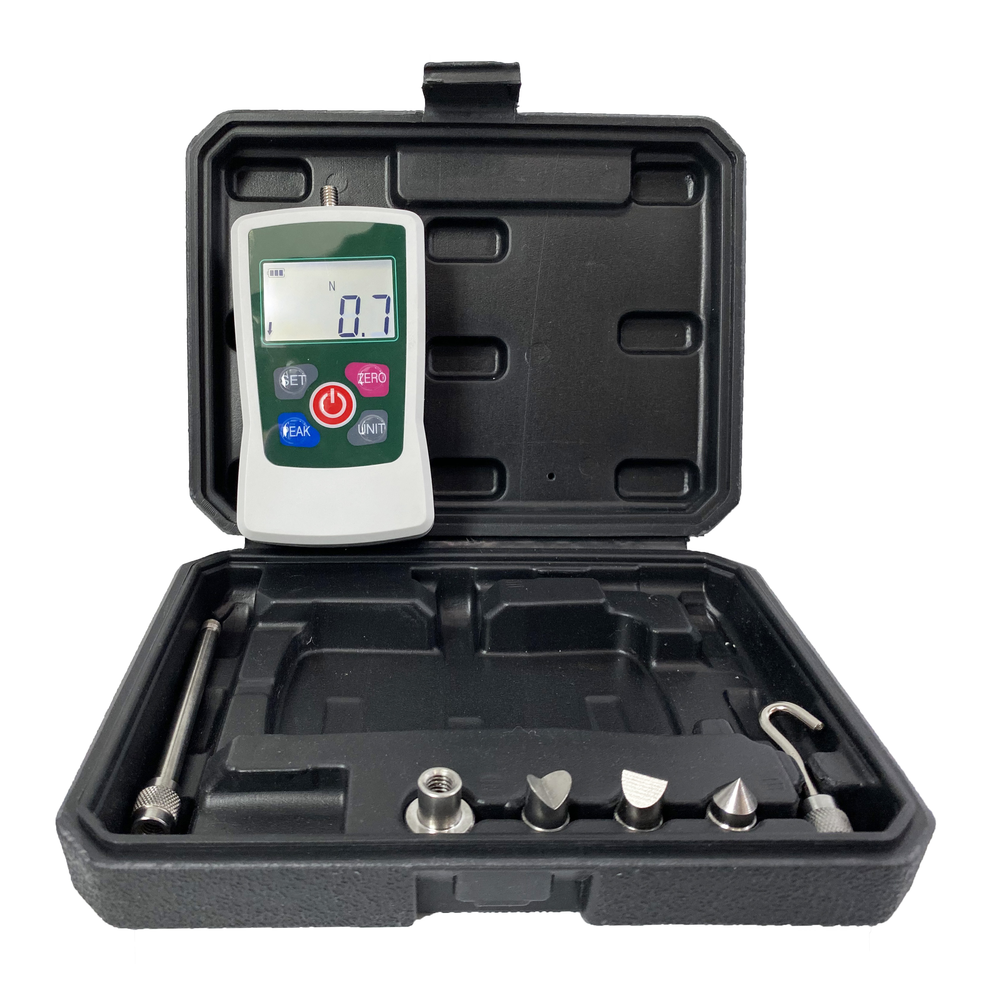 Force Gauge Dynamometer Test Tools with Max 50N N Kg Lb Oz Four Units Accuracy Positive Negative 1％