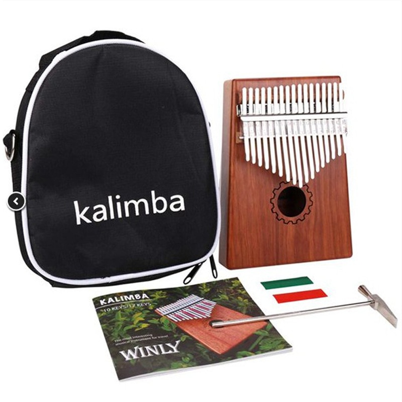 Kalimba-instrumento Musical de caoba de , 17 /21 teclas