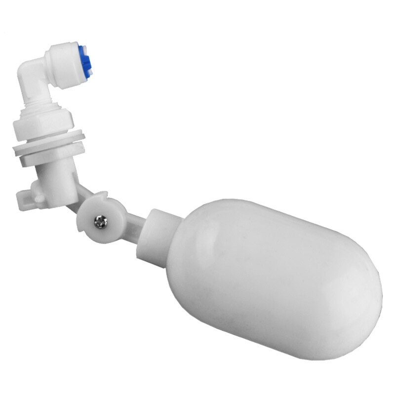 K5DC 1/4 Inch Float Ball Valve Plastic Water Float Valve Mini Plastic Float Valve with Adjustable Arm for Water Level Control