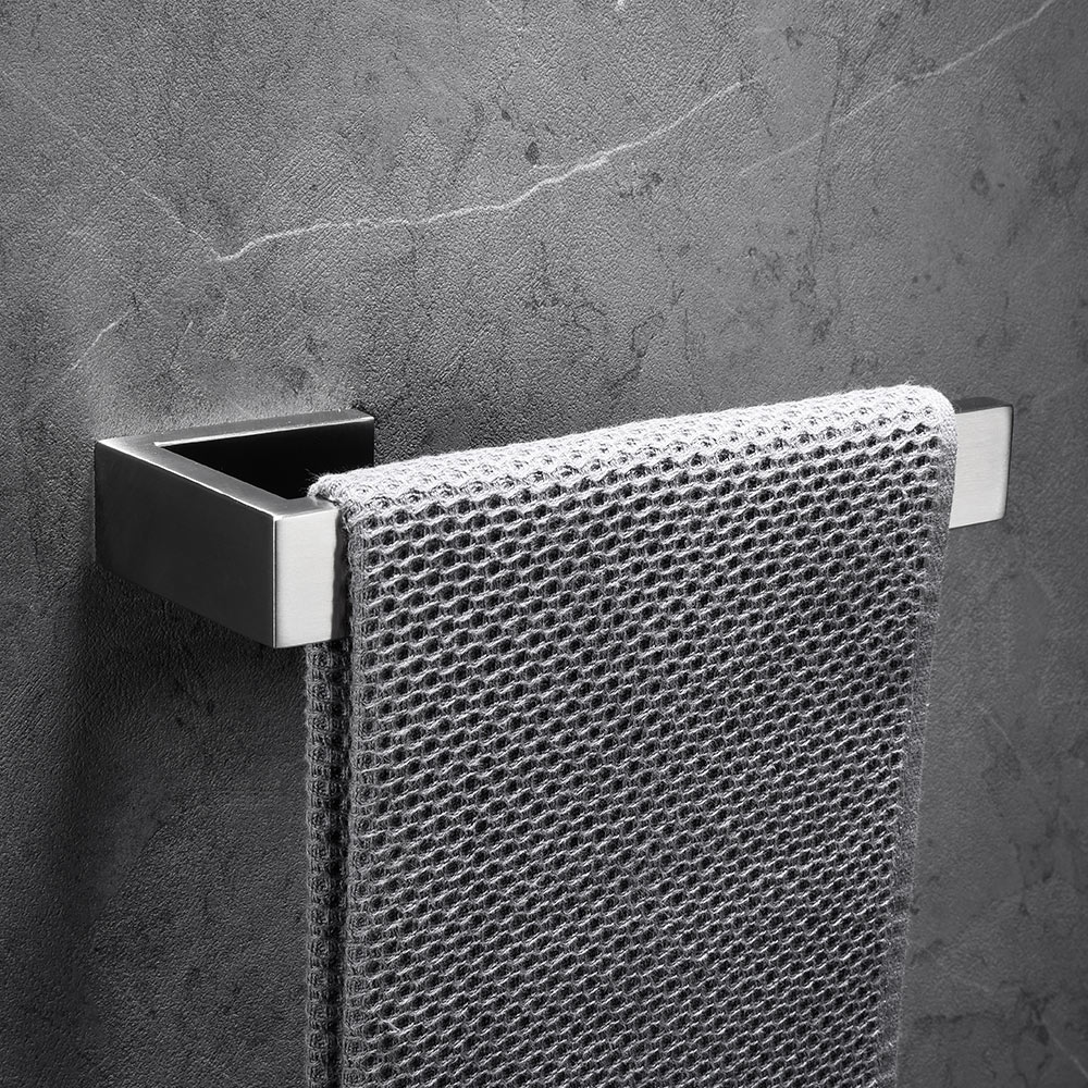 Børstet nikkel badeværelse hardware sæt håndklæde bar toiletpapir holder håndklæde ring kappe sus 304 rustfrit stål vægmonteret