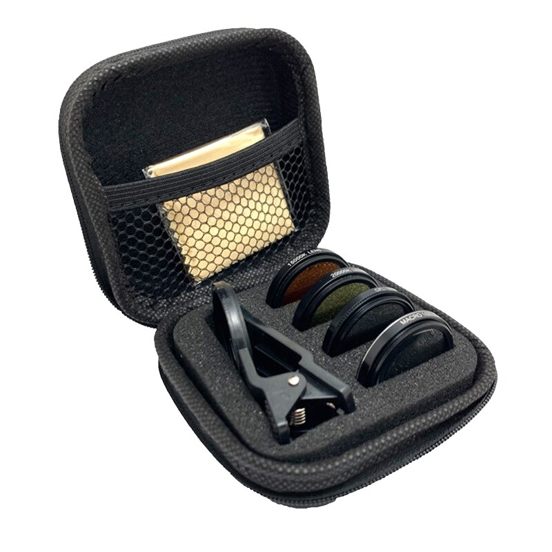 Nuovo filtro per obiettivo per fotocamera per Smartphone per acquario Kit 4 in 1 filtro per lenti giallo arancione per fotografia di acquari di barriera corallina