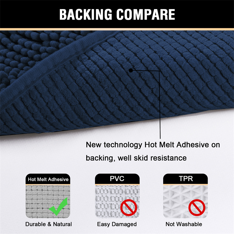 Chenille Carpet Soft Pluch Bedroom Bedside Rugs Absorbent Non-slip Bathroom Accessories Foot Mats Entrance Door Mat Home Decor