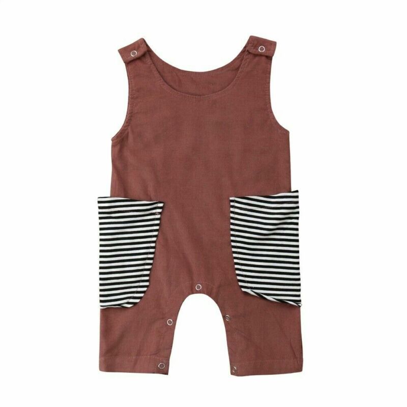 Pudcoco Baby Zomer Kleding Pasgeboren Baby Jongen Meisje Mouwloze Streep Romper Jumpsuit Een Stuk Kleding 0-2T