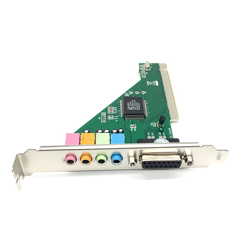 CMI8738 Chipset Stereo Klang PCI-Hafen o Karte Unterstützt 2/4CH und DLS mit Fahrer CD für Schreibtisch PC Computer