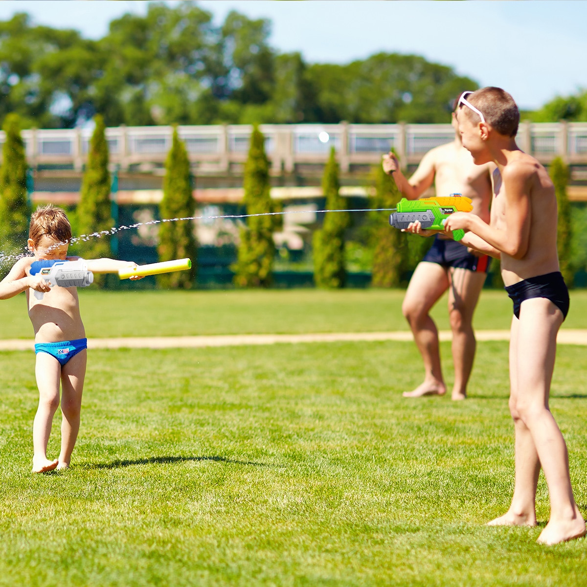 2 pièces petits pistolets à eau jeu d'eau jeu de tir jouet été piscine plage jouet pour les enfants