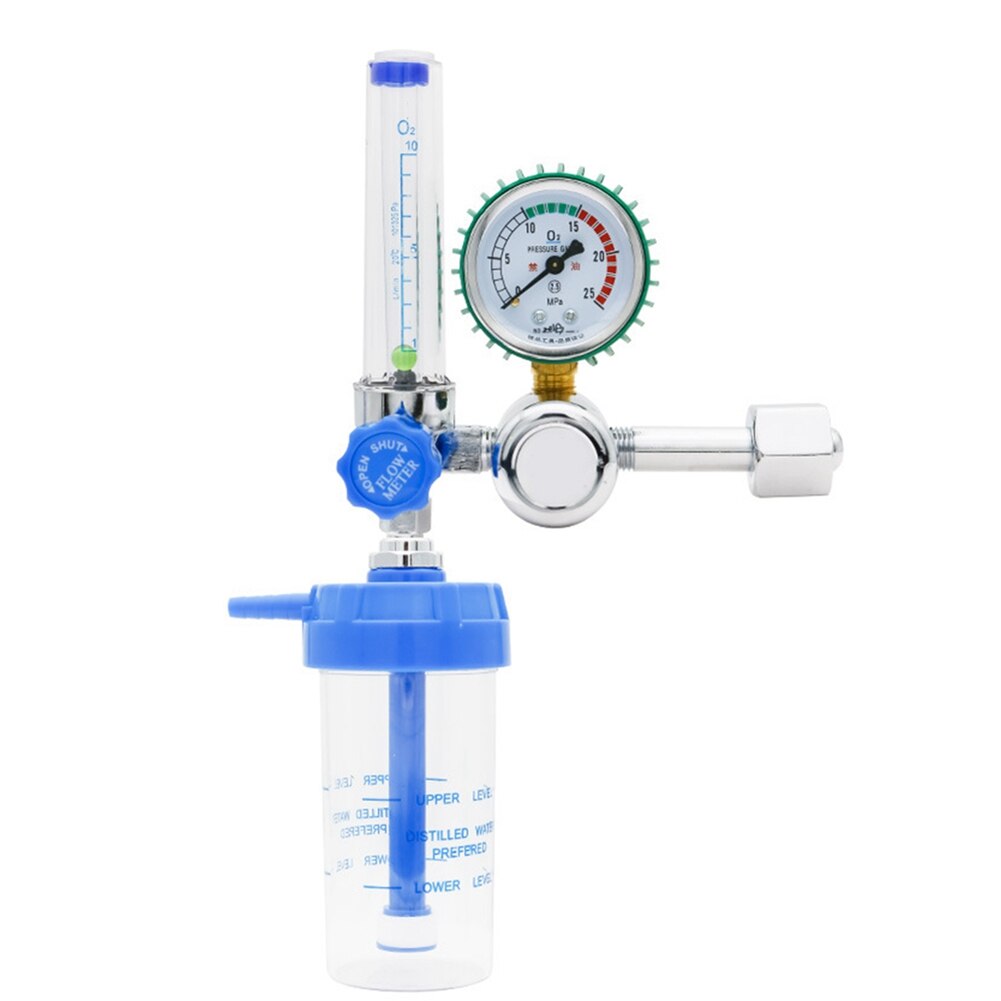 Regulador de oxígeno, reductor de presión, inhalador, G5/8 pulgadas, medidor de flujo, válvula reductora de Gas, amortiguador tipo boya: Default Title