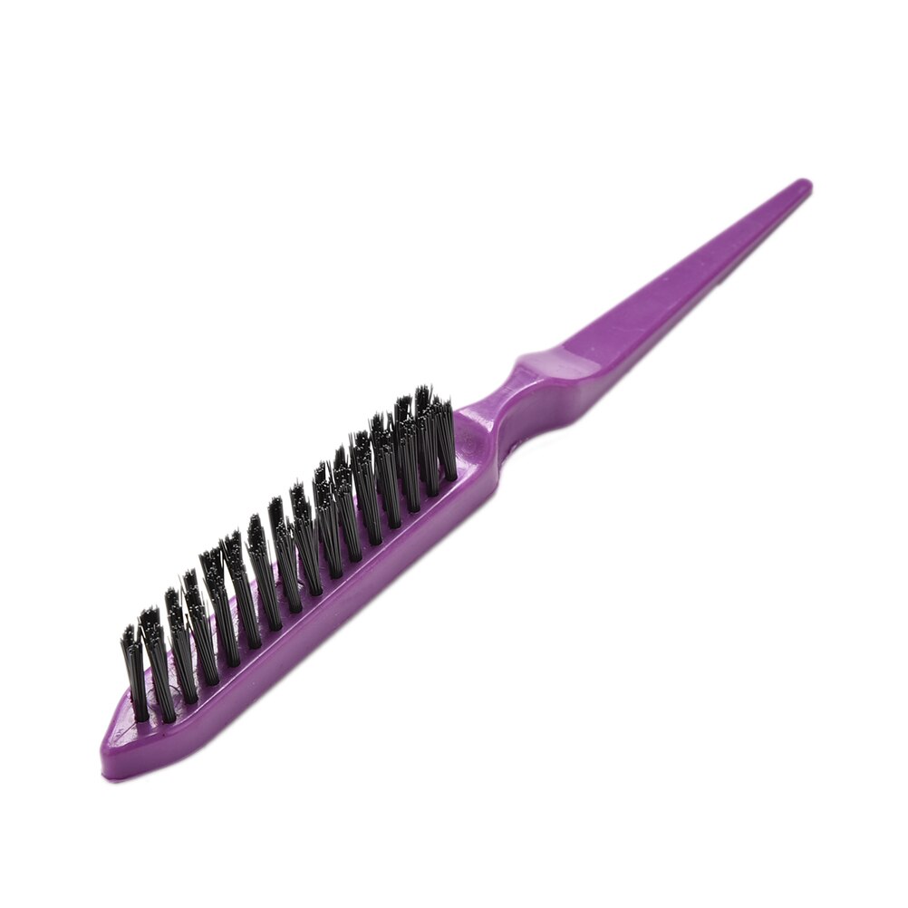 1 Pcs 4 Colors Hair Brushes Comb Teasing Back Combing Hair Brush Slim Line Styling Tools