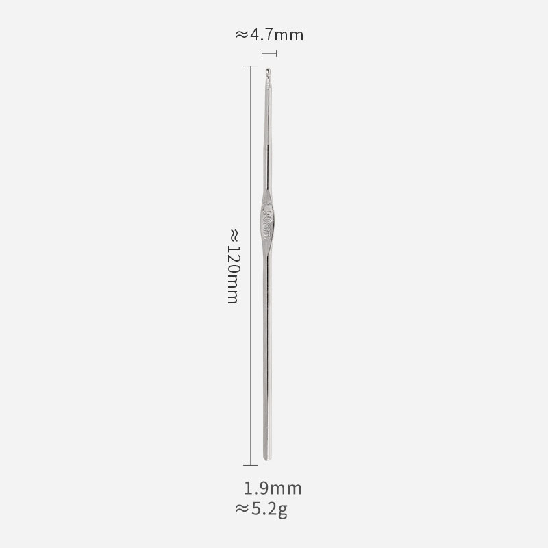 Crochets à tête unique en métal, taille 0.5mm-1.9mm, tissage de fil, artisanat, dentelle, laine, outil de besoin de CROCHET pour tricoter et accessoires: Black