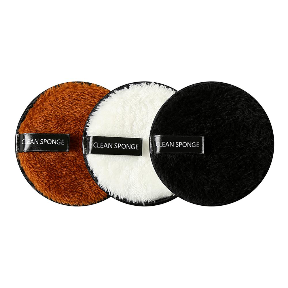 4Pcs Microfiber Cloth Pads Facial Makeup Remover Puff Face Cleansing Towel Reusable Cotton Double Layer Nail Art Cleaning Wipe