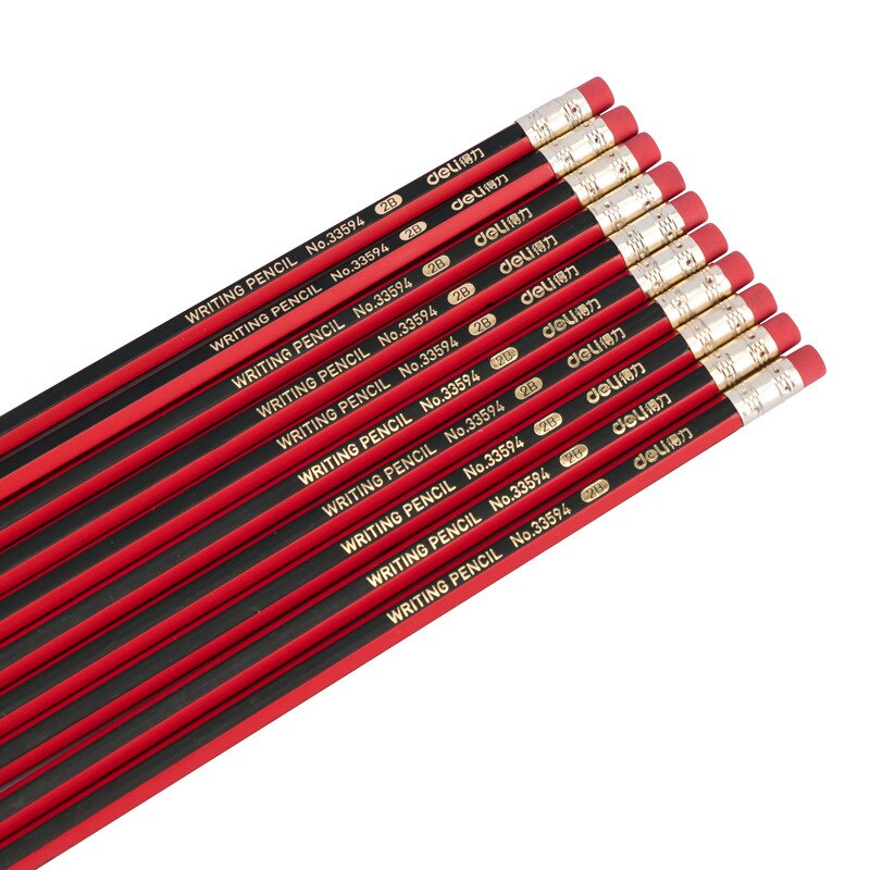 10pcs/set Office School Supplies 2B HB Wood Writing Pencil Hexagonal Sketch Pencil Drawing Exam Painting Pencil Art Stationery