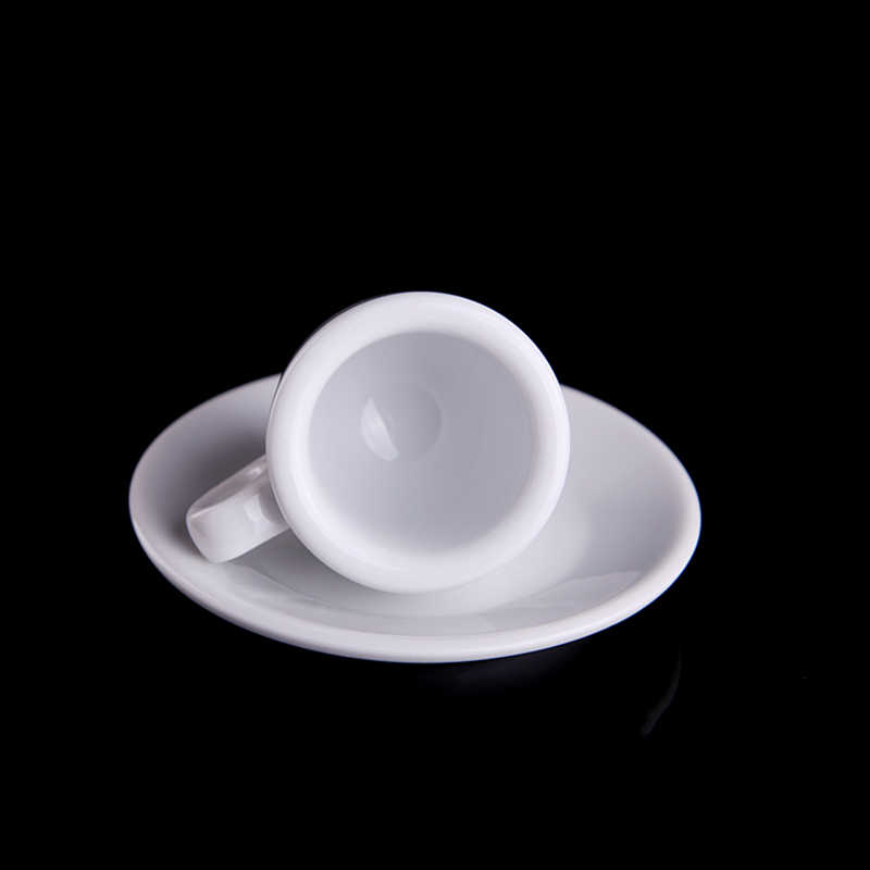 Italy Classic Ceramic Coffee Cups Saucer SetEspresso Mugs Thickened Coffee Shop Hotel Small Porcelain Drinkware: A