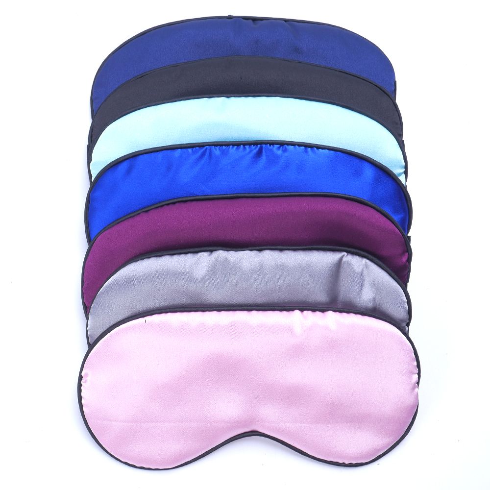 Mascarilla de descanso ojo sueño seda pura, antifaz acolchado, opaco, viajes, Relax Aid, con los ojos vendados, 1 Uds.