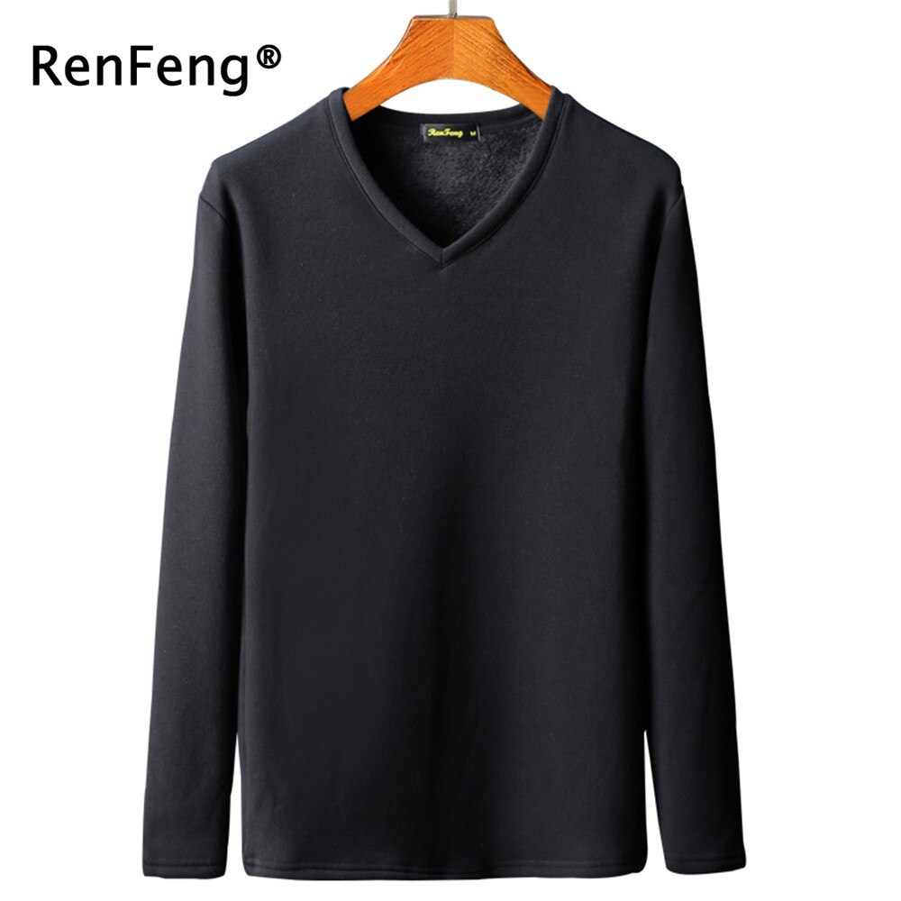 Flannel varme herre undertrøjer herre skjorte herre skjorter bodybuilding undertøj undertrøje efterår slim fitness toppe tøj: Sort / Xl
